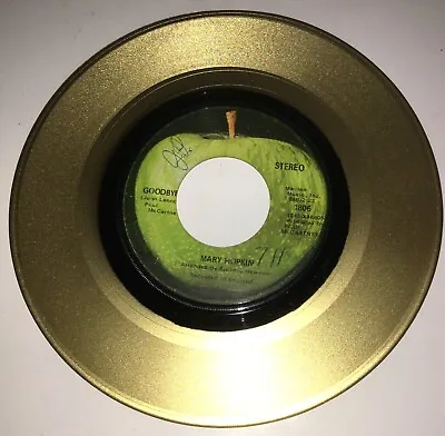 Beatles Mary Hopkin  Goodbye  Apple 1968 Gold Vinyl Single 45 Painted • $2.99