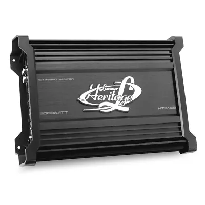 1 LANZAR HTG158 Amplificatore 1 Ch Mono 3000 Watt Max 2 Ohm Classe Ab Bagagliaio • £132.49