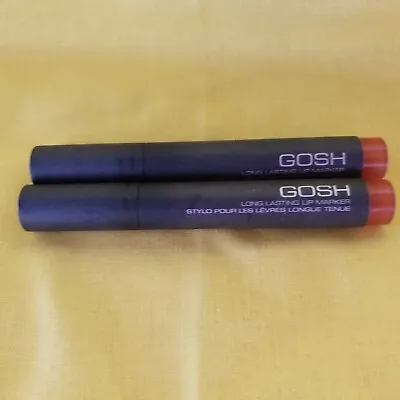 $15.79 • Buy X2 GOSH Long Lasting Lip Marker #001 Red  Discontuied Don't Come Sealed