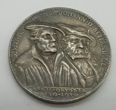 1930 Germany Martin Luther Silver Medal Coburg Castle Karl Goetz Kienast - B3082 • $240