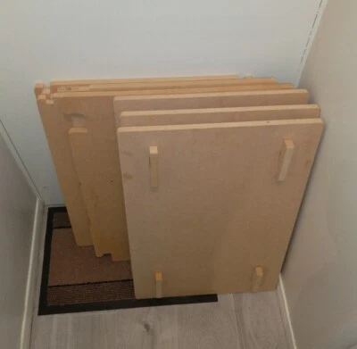 £20 • Buy 8 X  18mm Various MDF Sheets (used) Job Lot