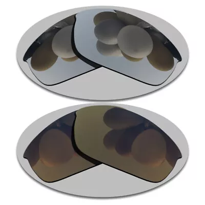 Silver&Copper Lenses Replacement For-Oakley Flak Jacket Polarized • $15.56