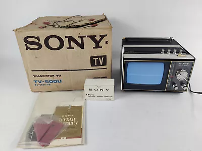 *READ*  Vintage Sony TV-500U In Original Box W/ Paperwork • $110