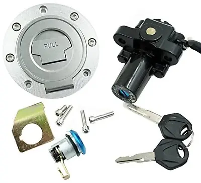 Ignition Switch Lock Set Gas Cap & Key For Yamaha YZF R1 2004-2015 R6 2006-2015 • $29.99