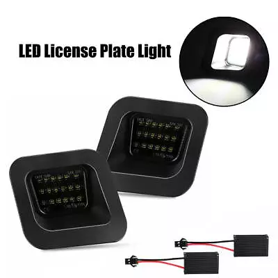 $17 • Buy Pair LED License Plate Light Rear Smoked Lamp For 03-18 Dodge Ram 1500 2500 3500