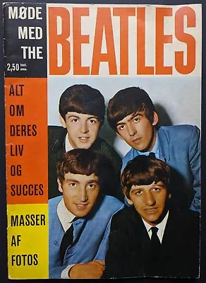 The Beatles 'Meet The Beatles' Danish Magazine - 'Møde Med The Beatles' (1963) • £12