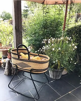 African Moses Basket Bassinet Gift For New Mom SafeBaby Sleepingwithout Stand. • $155