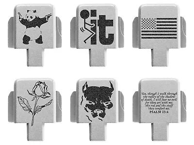 For Sig P320 Rear Slide Cover Plate Anodized Aluminum Silver - Choose Image • $19.99