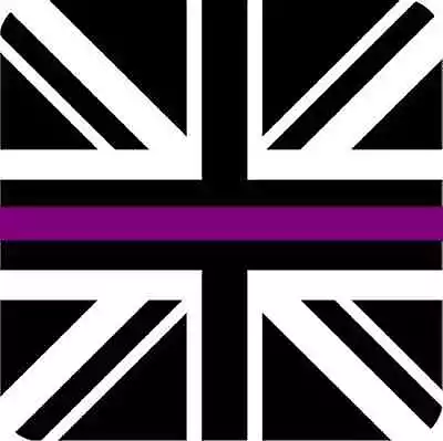 Thin Purple Line Union Jack Square Fridge Magnet Fantastic Souvenir • £3.99