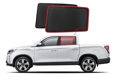 $149 • Buy Snap Shades For Ssangyong Musso Car Rear Window Shades (Q200; 2018-Present)
