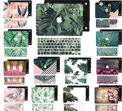 Tropical Plants Leaf Flower Ruberized Hard Case KB Cover For New Macbook Pro Air • $14.20