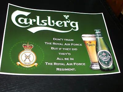 The Royal Air Force Police Carlsberg Print12x9 Inch. (a4) • £5