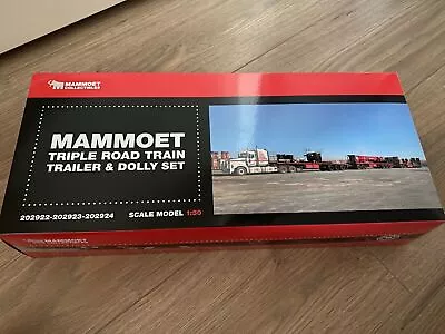 WSI 1:50 Mammoet Triple Road Train Trailer & Dolly • $490.44