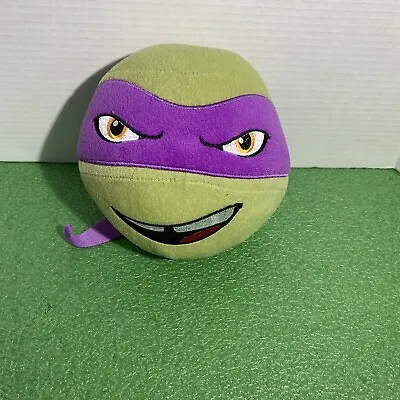 Teenage Mutant Ninja Turtles Donatello Plush Stuffed Head Ball Pillow Purple • $13