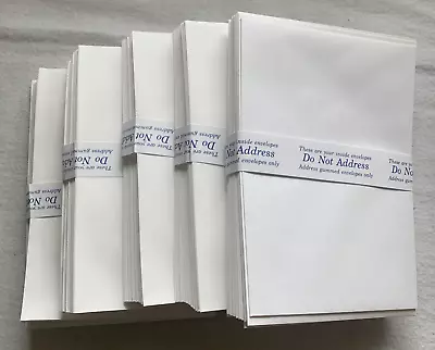 250 Envelopes For Wedding Invitations 5.5 X 8 White 125 Inside 125 Outside Env • $12.84
