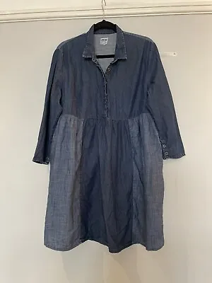 £10 • Buy Women ASOS Blue Denim Shirt Dress Size 16 Summer