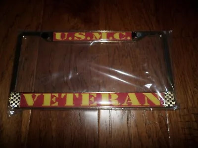 U.s Military Marine Corps U.s.m.c. Veteran Metal License Plate Frame  • $14.95