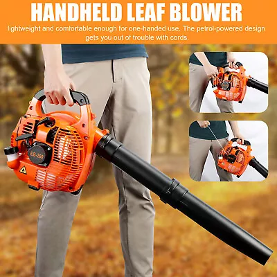 £65.99 • Buy Portable 26cc Petrol Handheld Leaf Blower 2 Stroke Air Cooled Engine Garden Yard