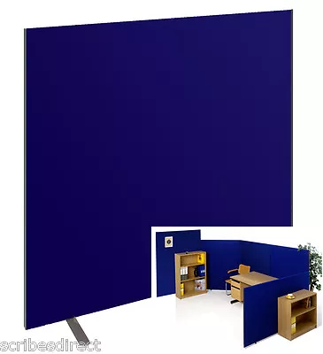 Free Standing Or Linking Office Partition/Room Divider Screen Blueblack Or Grey • £226.20