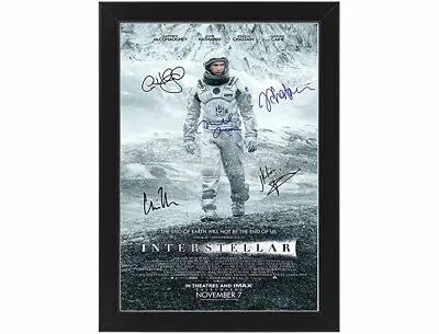 £11.99 • Buy Interstellar Movie Poster With Autographs Signed Film Print