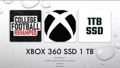 $100 • Buy 1 TB SSD Xbox 360 Rgh/jtag Only College Football Revamped 20.1 Hard Drive Only