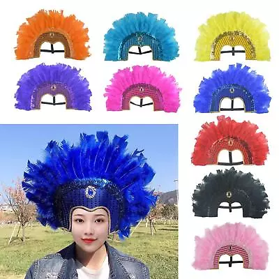 Chief Indian Headdress Art Headpiece Head Dress Headwear Hair Accessories • $18.71