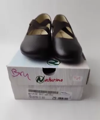 Naturino Girls 2815 Casual Dress Brown Flats Shoes Size 12C US 29EU • £6.82