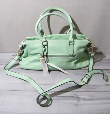 La Terre Crossbody Purse Shoulder Handbag - Light Green 14 W X 5.5 D X 8 H NEW • $24.99