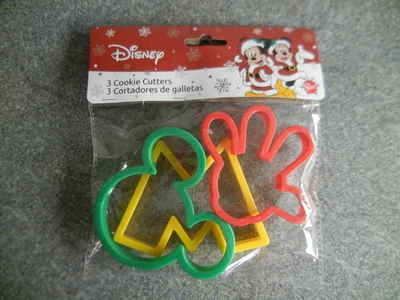 Stor Disney 3 Piece Mickey Mouse Themed Shaped Cookie Cutter Set ** BRAND NEW ** • £2.50