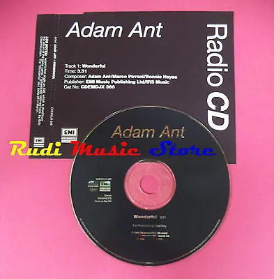 £5.63 • Buy Adam Ant Wonderful CDEMDJX 366 UK PROMO 1994 NO MC VHS DVD LP(S20) Single CD