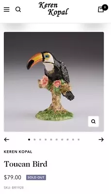 Keren Kopal Collectible Trinket Box - 2019 Collection - Toucan Bird • $82.50