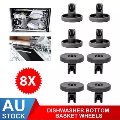8PCS Set Dishwasher Lower Basket Wheel For Dishlex Electrolux DX203SK DX301WK AU • $12.85