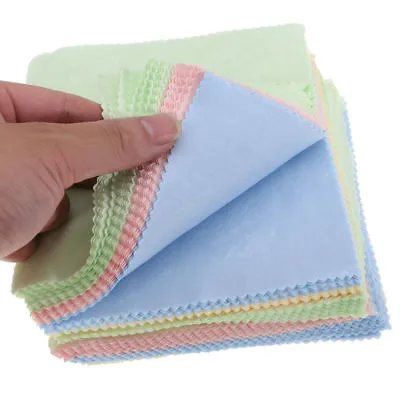 10Pcs Microfiber Cleaning Cloth For Camera Lens Glasses TV Phone LCD Screen • £1.98