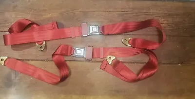 Pontiac Fire Bird Buick Skylark GS GTO Cutlass Malibu Ss Interior Seat Belts Red • $129