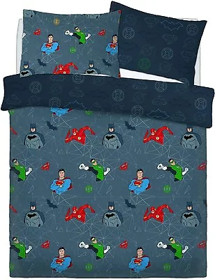 £16.99 • Buy DC Comics Official Double Bed Justice League Reversible Duvet Cover Set