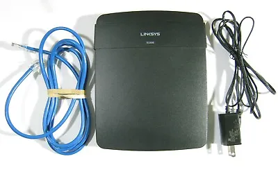 Linksys E1200 V2 Wireless N Router W/ AC Adapter And Ethernet Cable Tested Works • $18.21