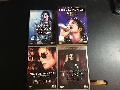 Michael Jackson Definitive Collection Triple DVD Boxset Legacy Unmasked • £9.99