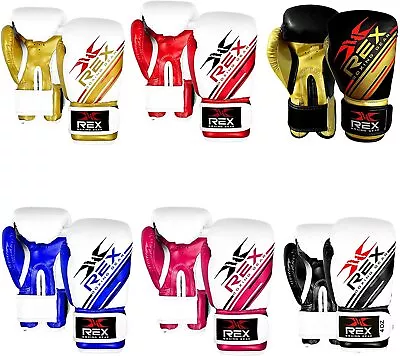 REX Kids Boxing Training Gloves 2oz 4oz 6oz MMA Martial Arts Practice Gloves • £14.97