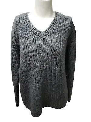 J. CREW Women's Sweater Gray Large 100% Wool • $29.99