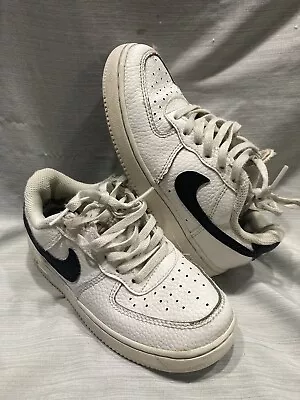 Kids 13C Nike Air Force Ones White & Black Toddler Shoes • $6.99