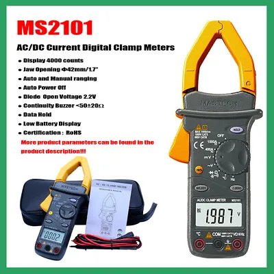 MASTECH MS2101 AC Current Digital Clamp Meter High Precision AC High Current ✦Kd • $59.59