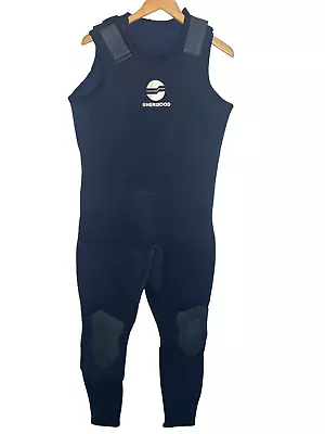 Sherwood Mens Sleeveless Dive Wetsuit Size XL 5/4 Scuba Suit Long John • $43.99