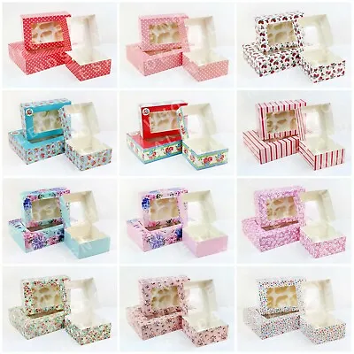 1，4，6，12 Holes Cupcake Boxes Cake Boxes Graze Boxes more 30 New Designs • £0.99