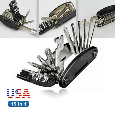 $14.98 • Buy Motorcycle Repair Tools Set Hex Wrench Screwdrivers Allen Key Nuts Accessories