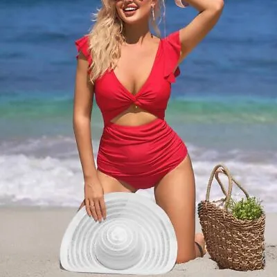 Nylon  Piece Bathing Suit V Neck Pregnancy Swimwear  Pregnancy Swimming • £14.81