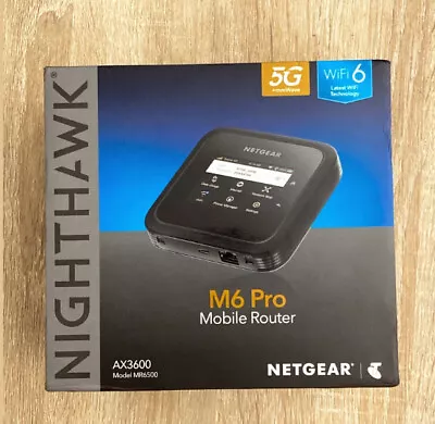 Telstra NETGEAR Nighthawk M6 Pro 5G WiFi 6 Mobile Router (MR6500) UNLOCKED 2022 • $789