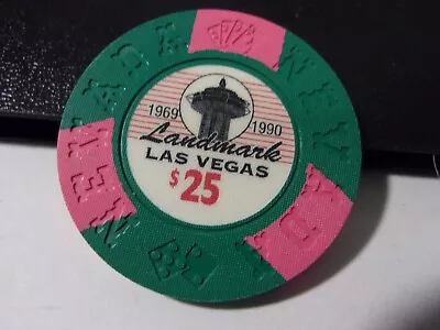 LANDMARK CASINO $25 FANTASY SOUVENIR Gaming Poker Chip - Las Vegas NV • $0.99