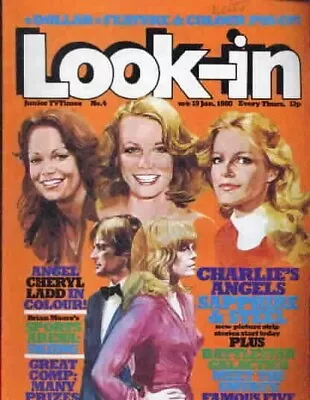 Look In Magazine #4 1980 Charlie's Angels Cover Dollar Poster & Feature • $6.20