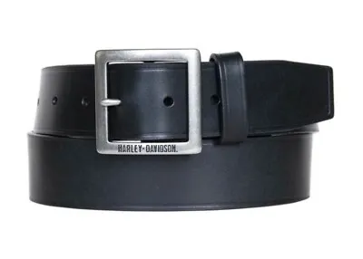 Harley Davidson Mens Heritage Garrison Genuine Leather Belt HDMBT11770-BLK • $45