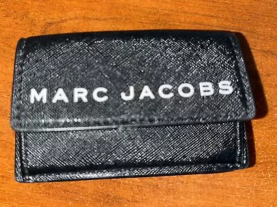 Auth. Marc Jacobs Mini-Wallet - Black With White Writing - Excellent Used Cond. • $40